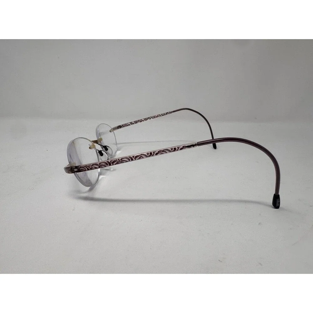 Silhouette SPX 1520 Pink Brown Rimless Eyeglass Frames 50-21-135 Austria Made